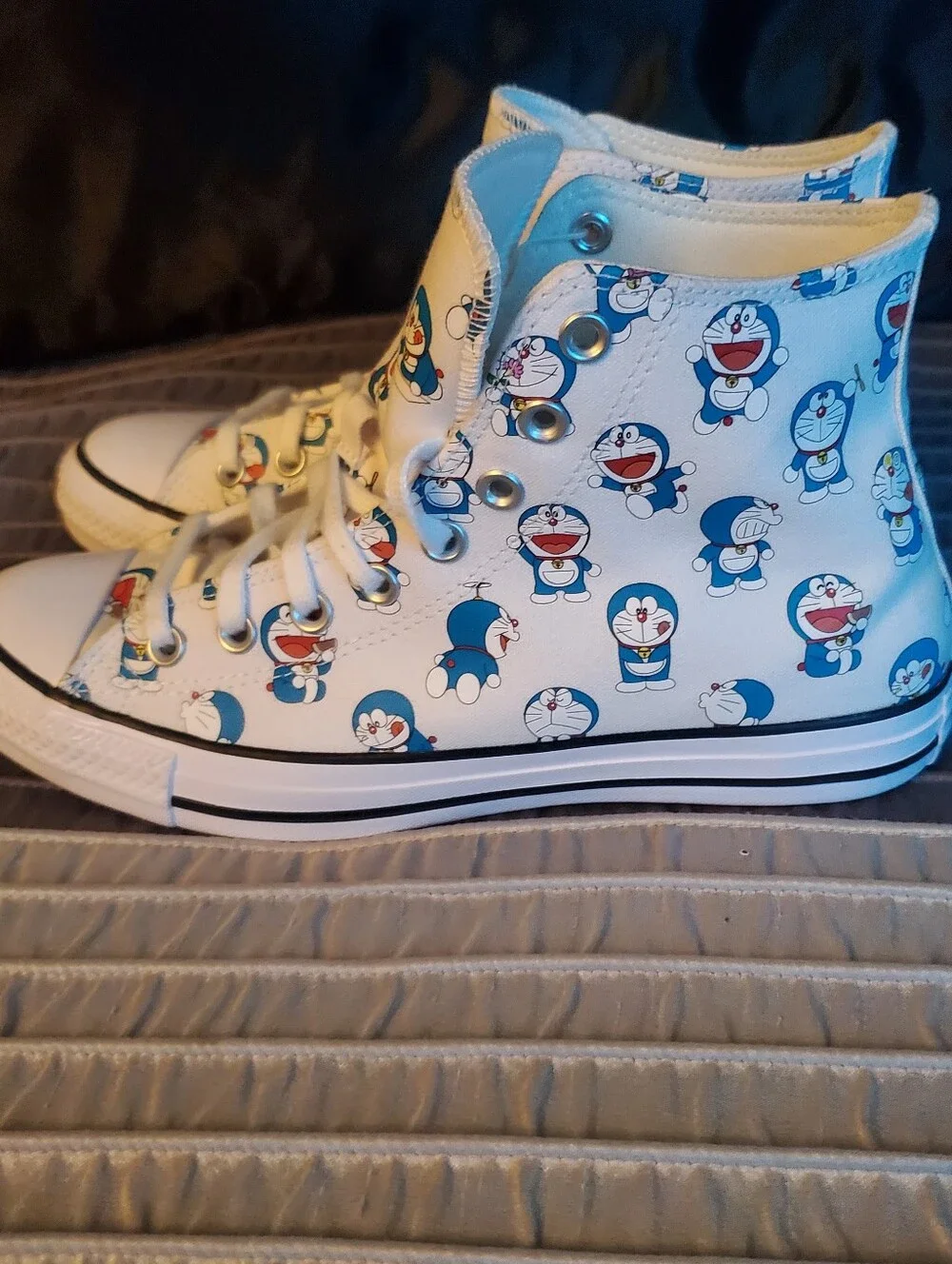 Converse X Doraemon Chuck Taylor ALL STAR Hightop Sneakers. UNISEX